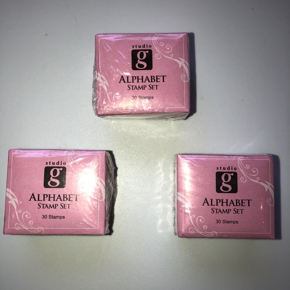 STUDIO G Alphabet Rubber Stamp Sets (6 Sets, 180 Pc) NEW! - Picture 3 of 7